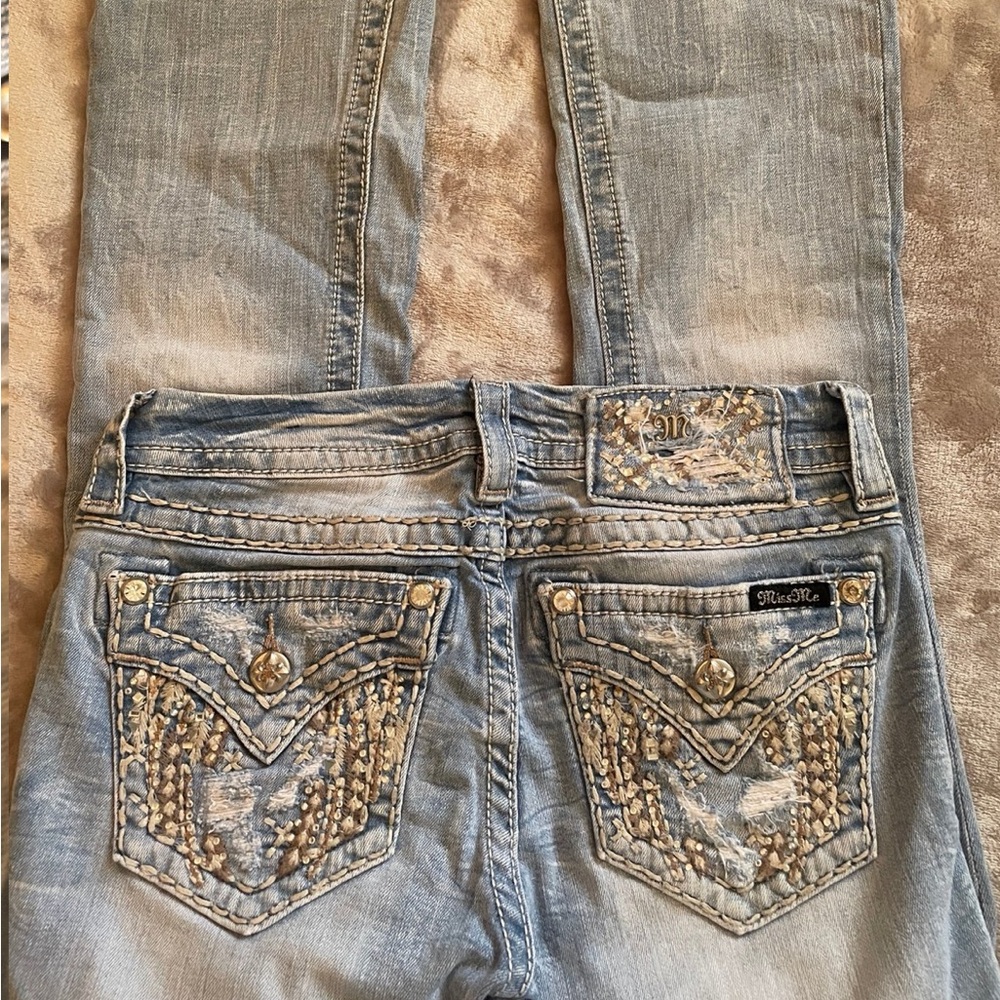 Miss Me Light Blue bootcut jeans